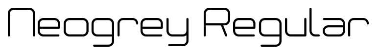 Neogrey Regular font